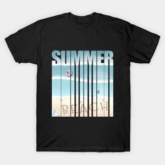 Summer Beach T-Shirt by PolyLine